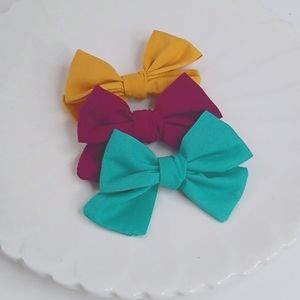 Dog Hair Bows - Set of 3 Bows for Pets